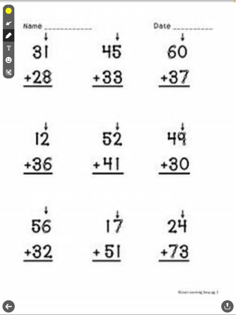 PS Tutoring Double Digit Addition